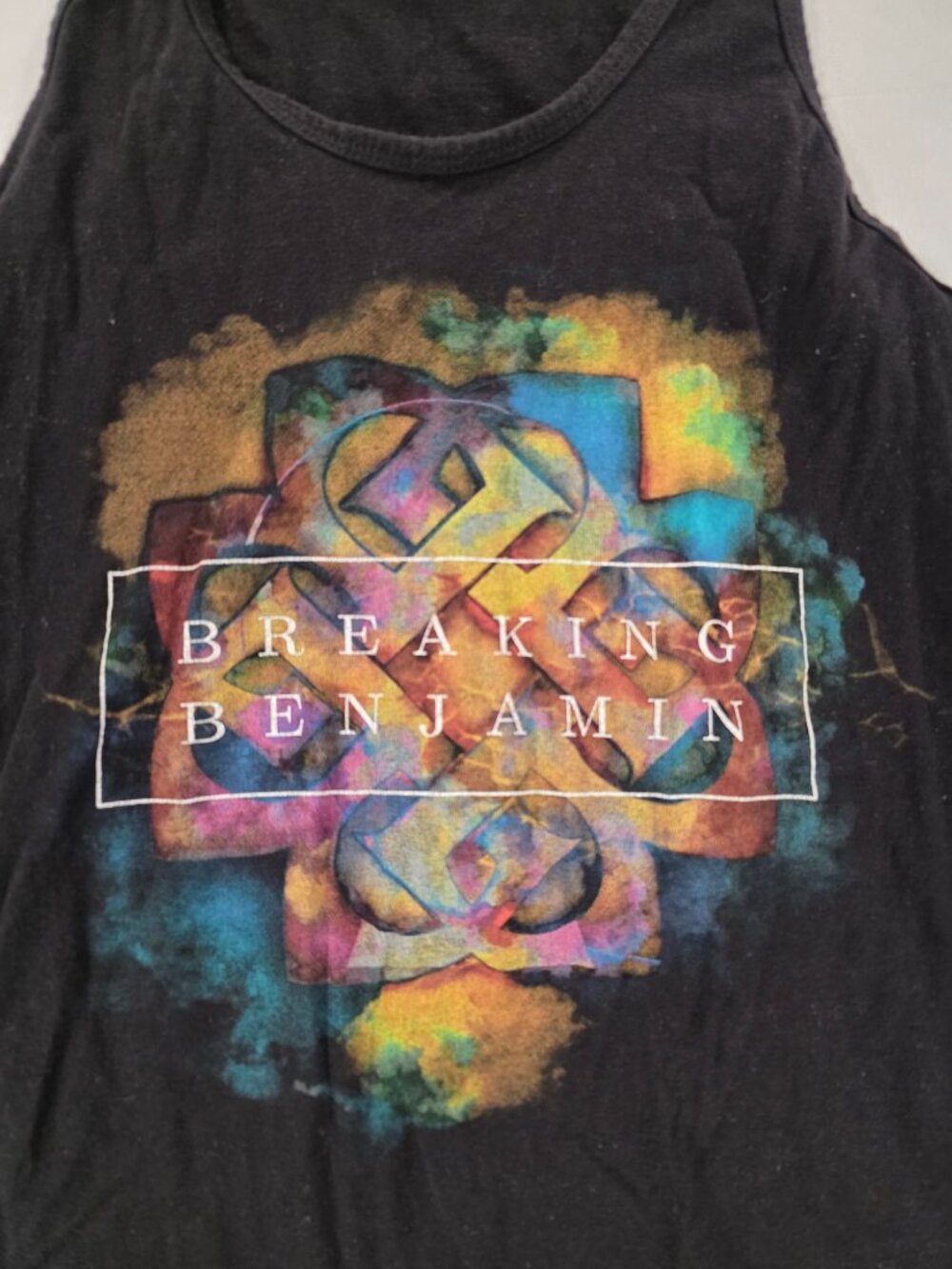 Breaking Benjamin Tank Top Crop Top Black Men's See Description for Size Info - Picture 2 of 7